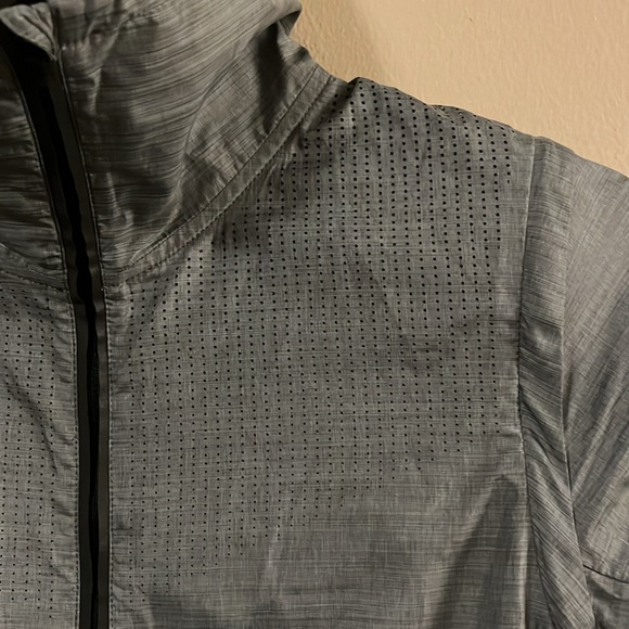 Nike Gray High Collar Lughtweight Jacket Convertible Vest XS - Picture 2 of 16